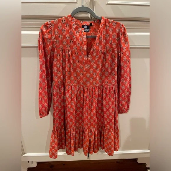 green emerald velvet dress Sullivan Midi Dress Burnt Orange/Sand Milos Linen Embroidery